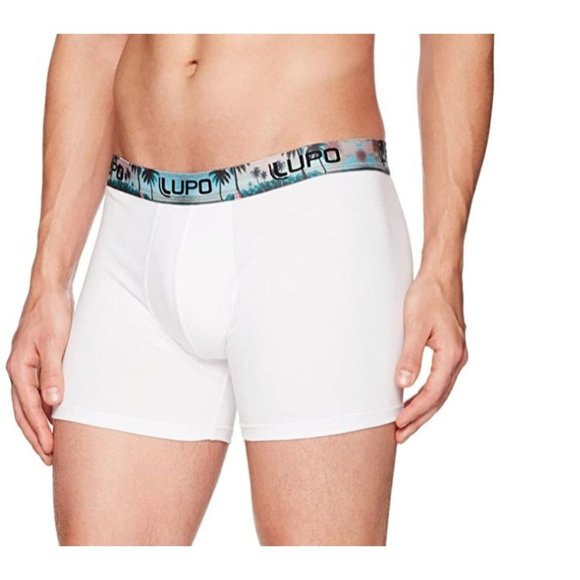 Lupo Mens Tropical Fashion Stretch Cotton Boxer Brief Underwear Size L NWOT - Picture 1 of 2